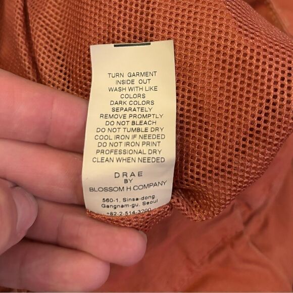 Drae Rusty Orange Parachute Relax Minimalist Jogger Pant with Pockets Med - Picture 7 of 9